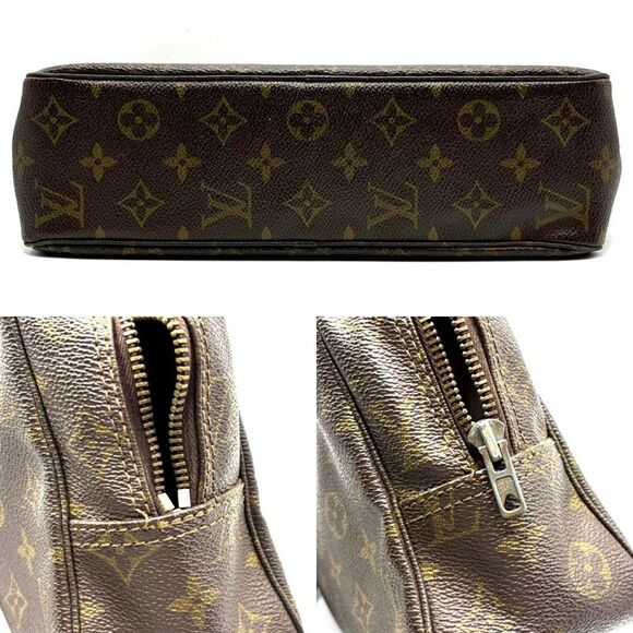 Louis Vuitton Trousse De Toilette Brown Canvas Clutch Bag (Pre-Owned) - Picture 4 of 6